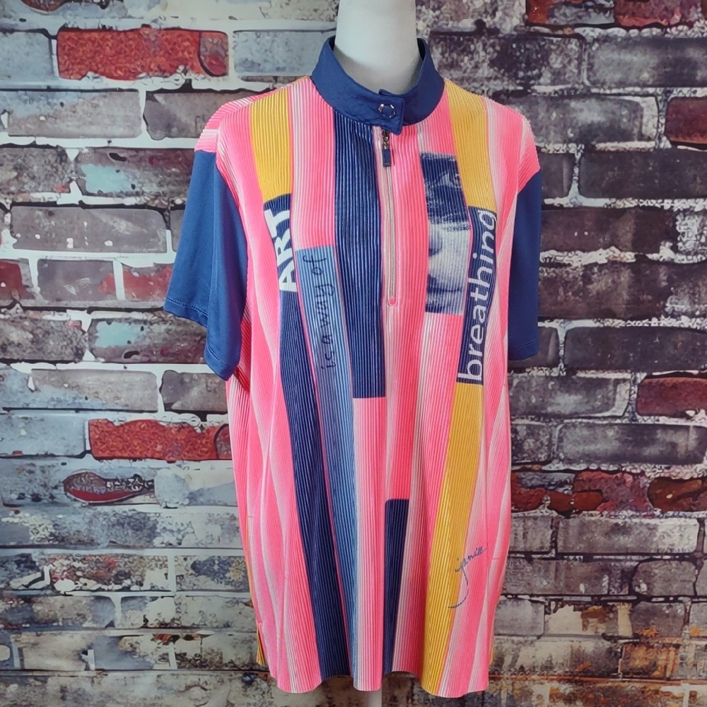 Jamie Sadock Pleated Golf Polo
